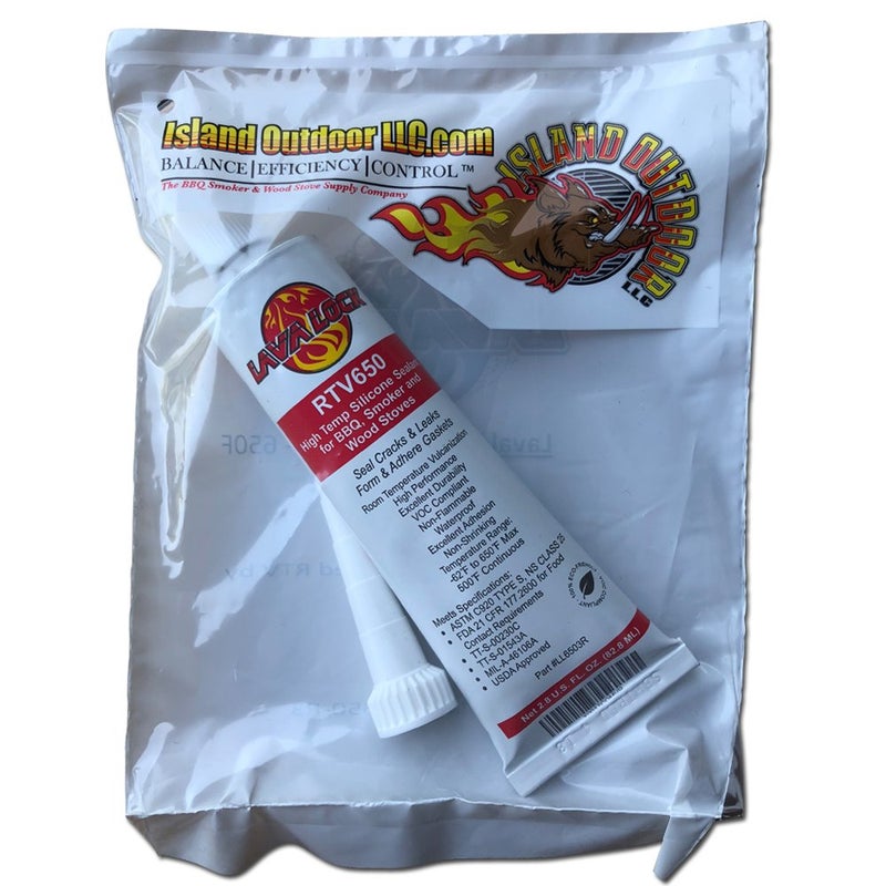 LavaLock RTV 650 F BBQ Grill Smoker Sealer Hi Temp Silicon Adhesive 3 oz. (2.8 Fluid Ounce) - Image 4